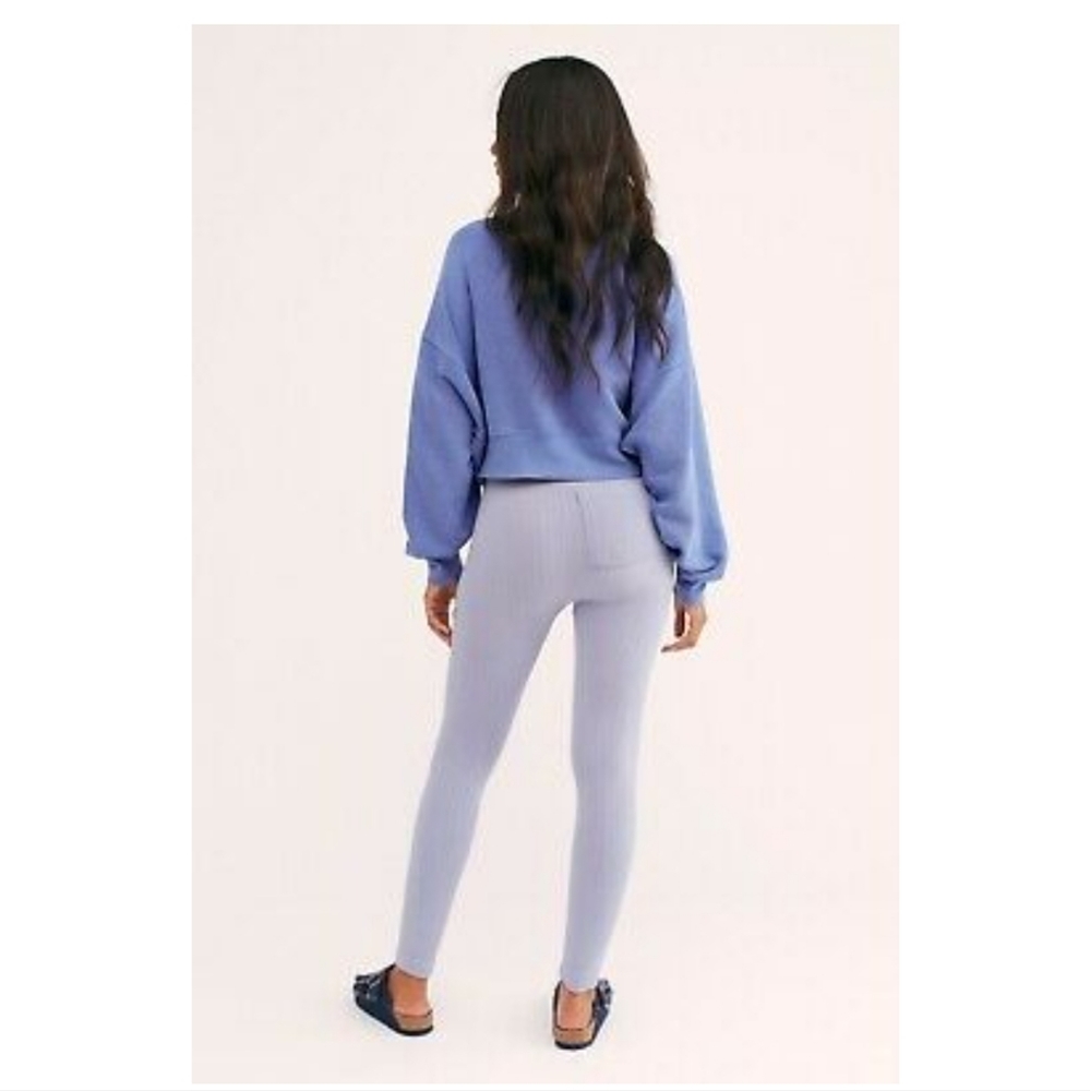 NWOT Free People Intimately Seamless Ribbed Pocket Leggings- Lilac